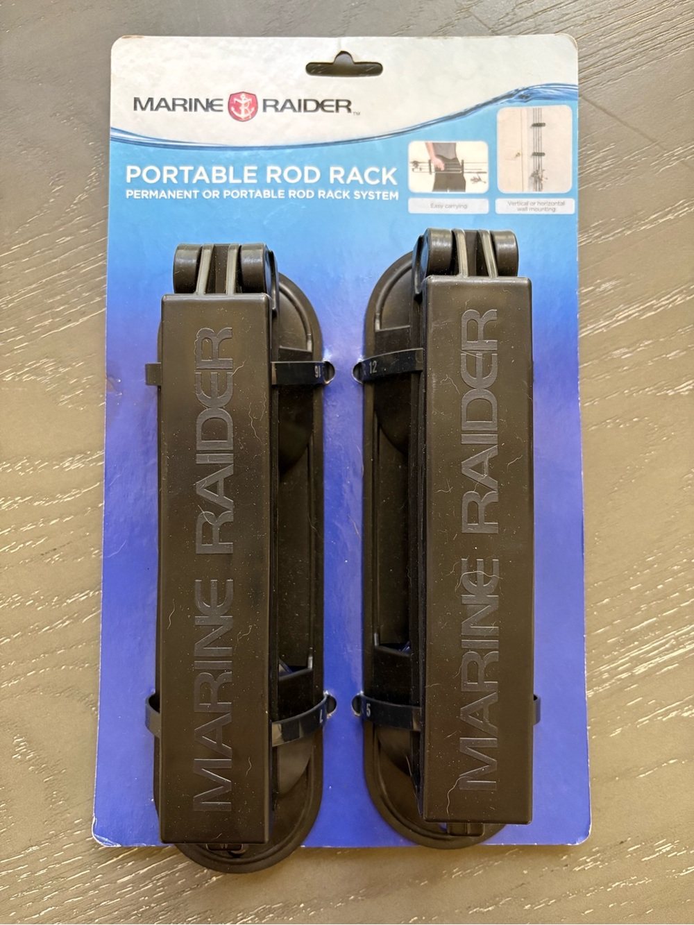 Portable Fishing Rod Rack - Black